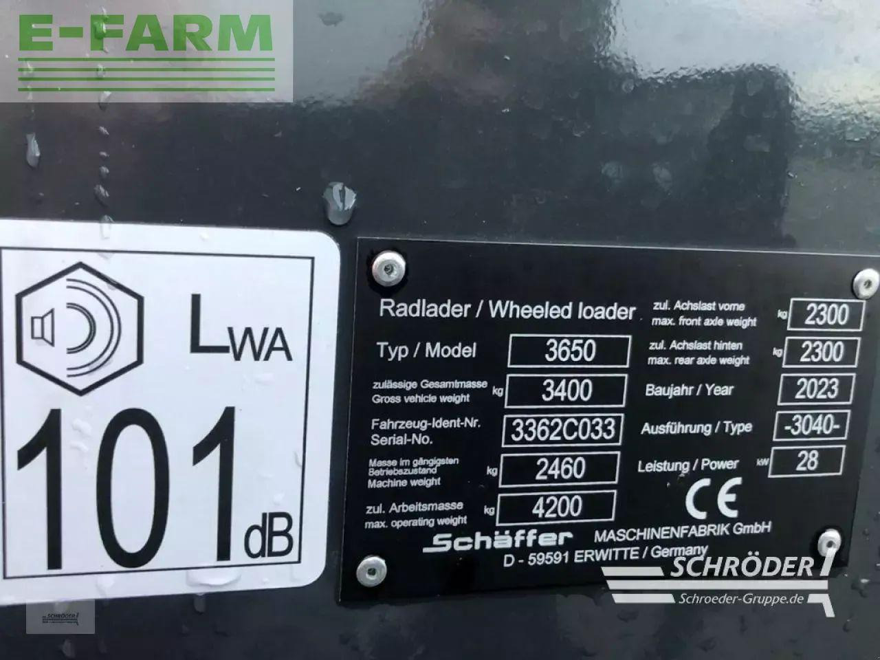 Chargeuse sur pneus Schäffer 3650