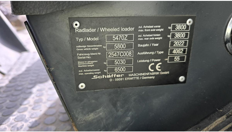 Chargeuse sur pneus Schäffer 5470Z Radlader