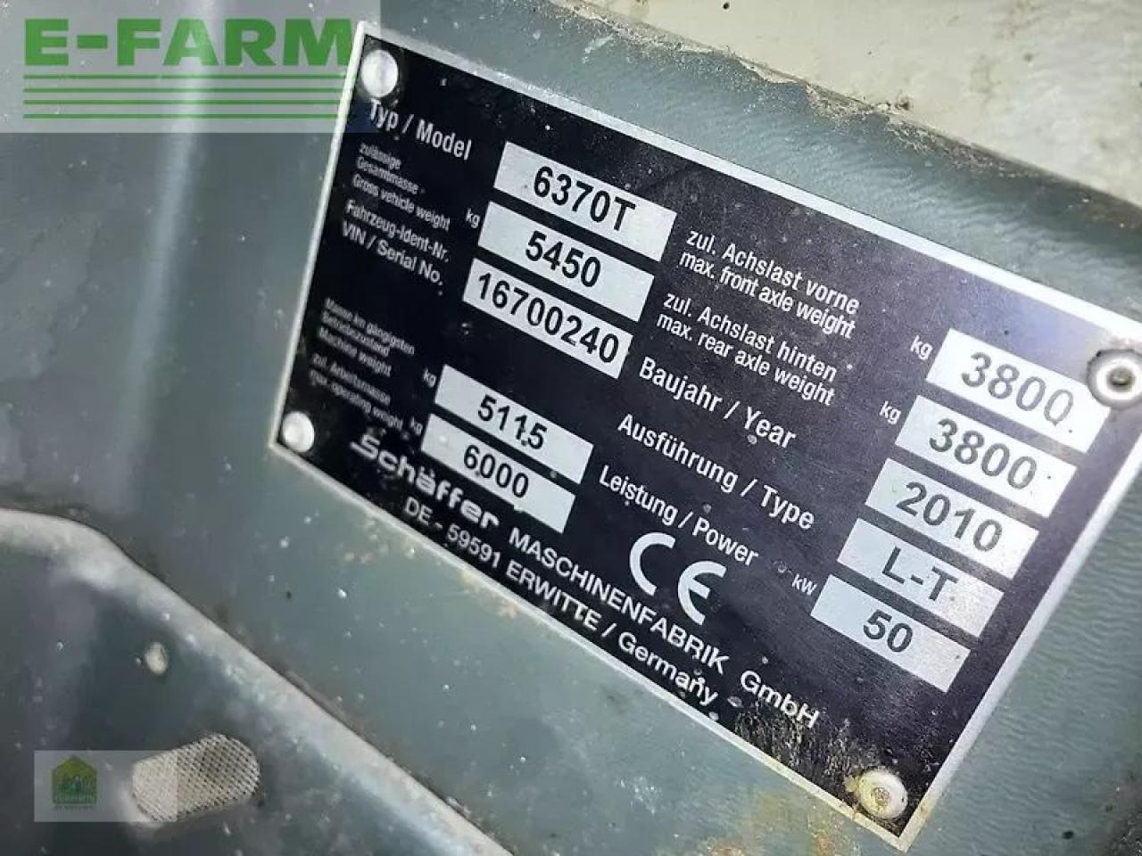 Chargeuse sur pneus Schäffer 6370t