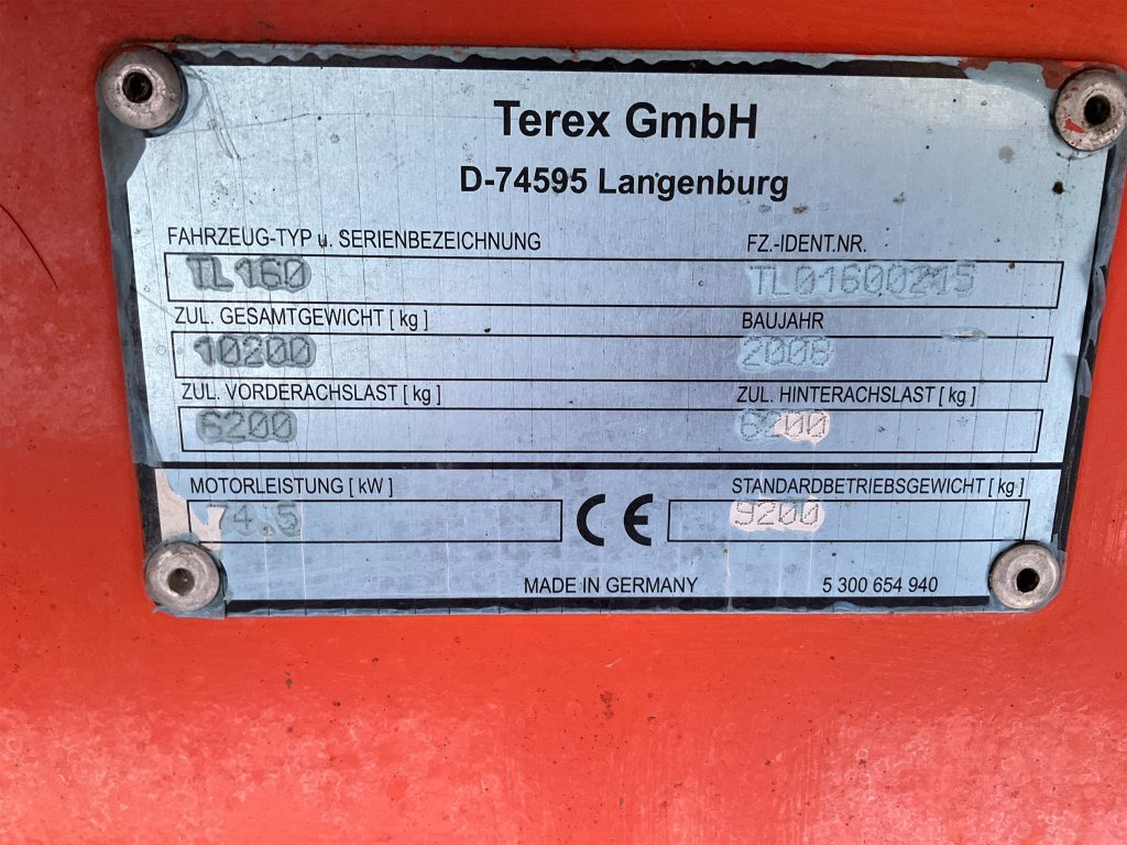 Chargeuse sur pneus Terex TL160