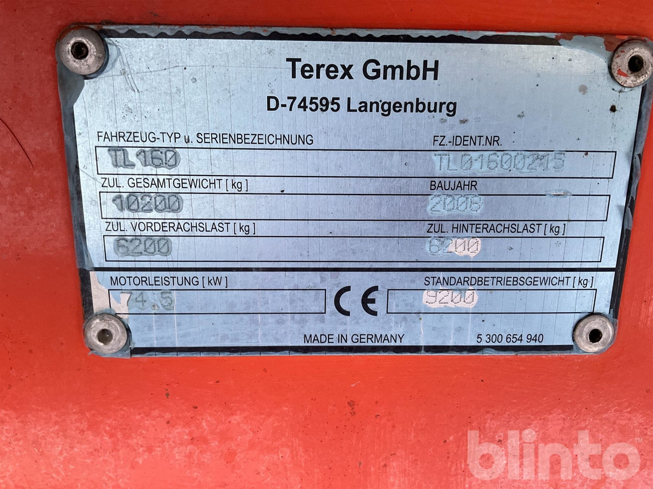 Chargeuse sur pneus Terex TL160