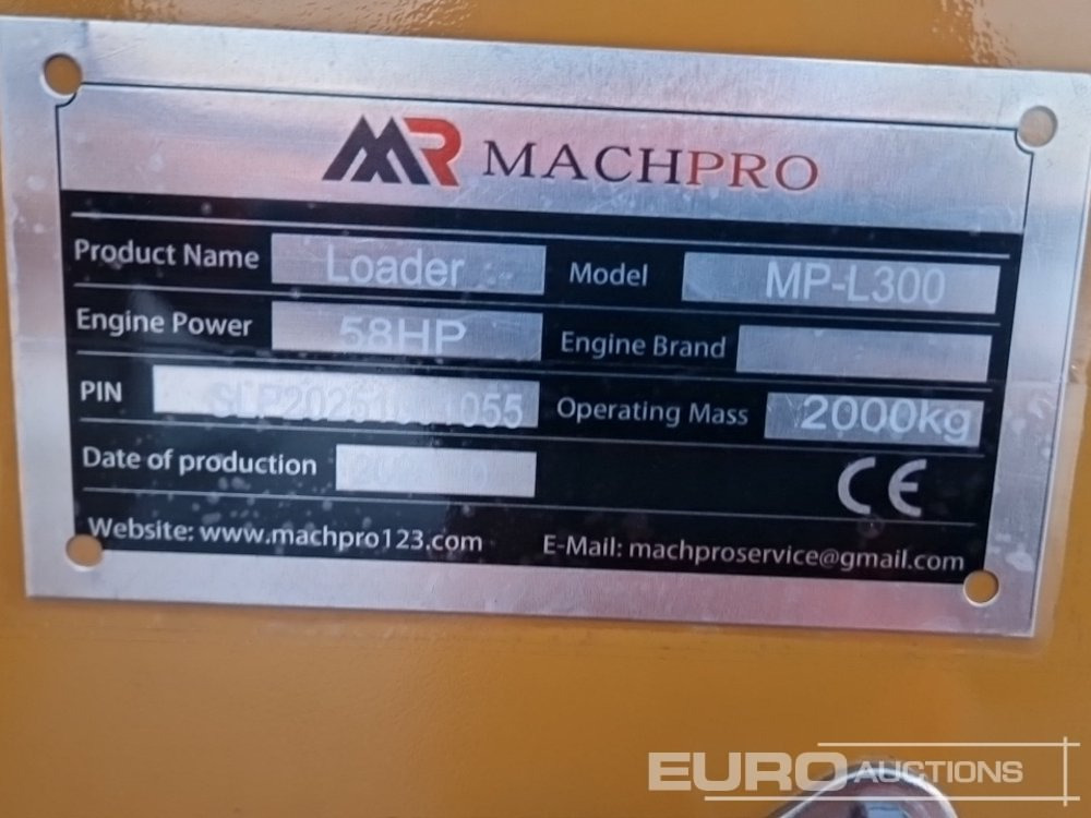 Chargeuse sur pneus Unused 2025 Machpro MP-L300