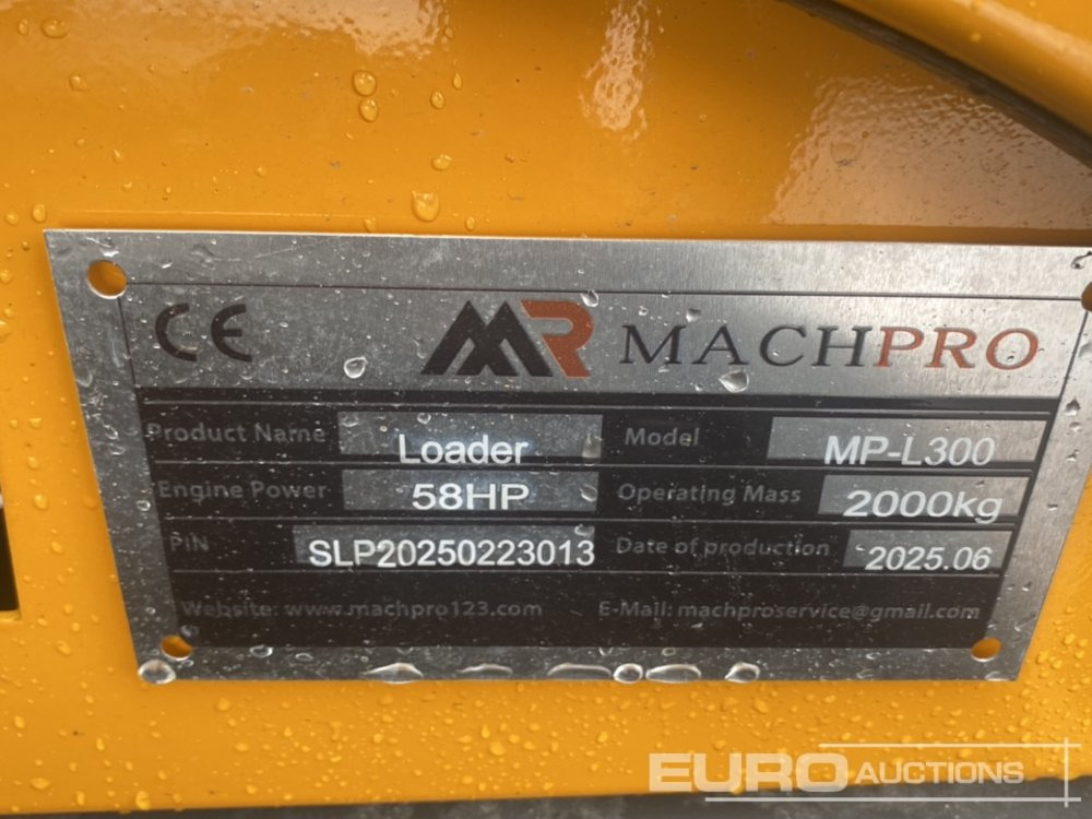 Chargeuse sur pneus Unused 2025 Machpro MP-L300