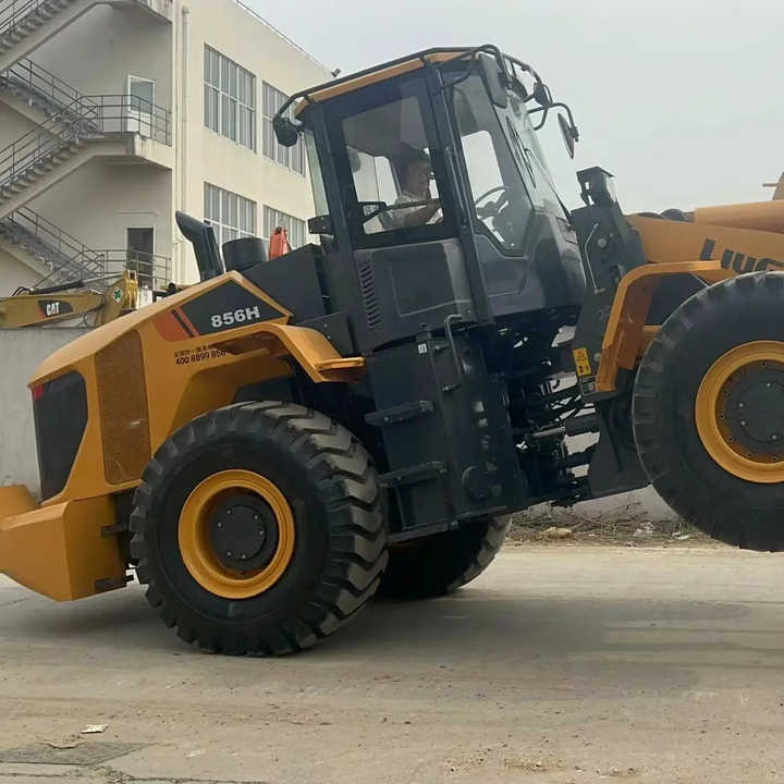 Chargeuse sur pneus Used Liugong856h Wheel Loader Machine Mini Telehandler Used Liugong Wheel Loader Cummins Engine Loader
