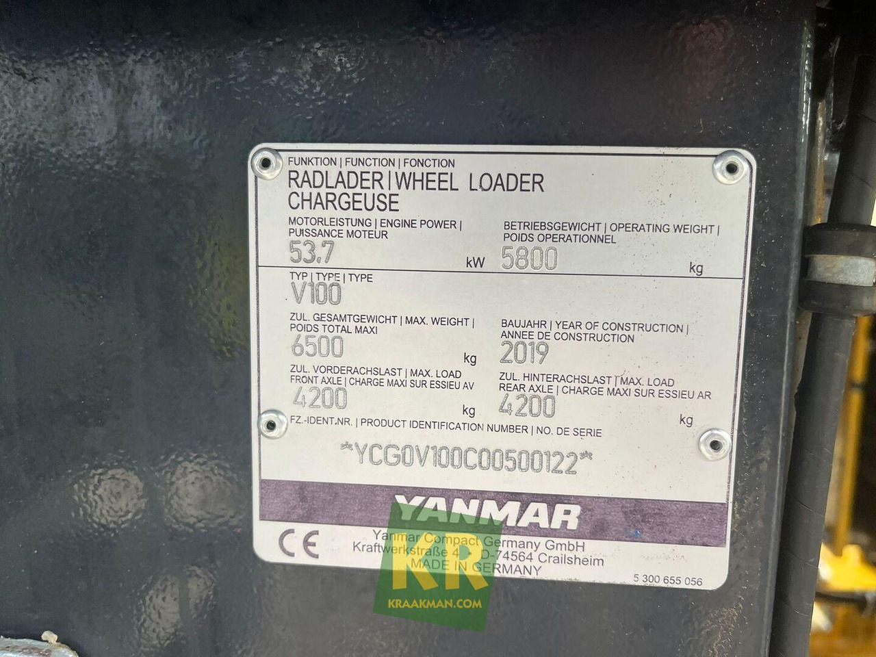 Chargeuse sur pneus V100 shovel Yanmar