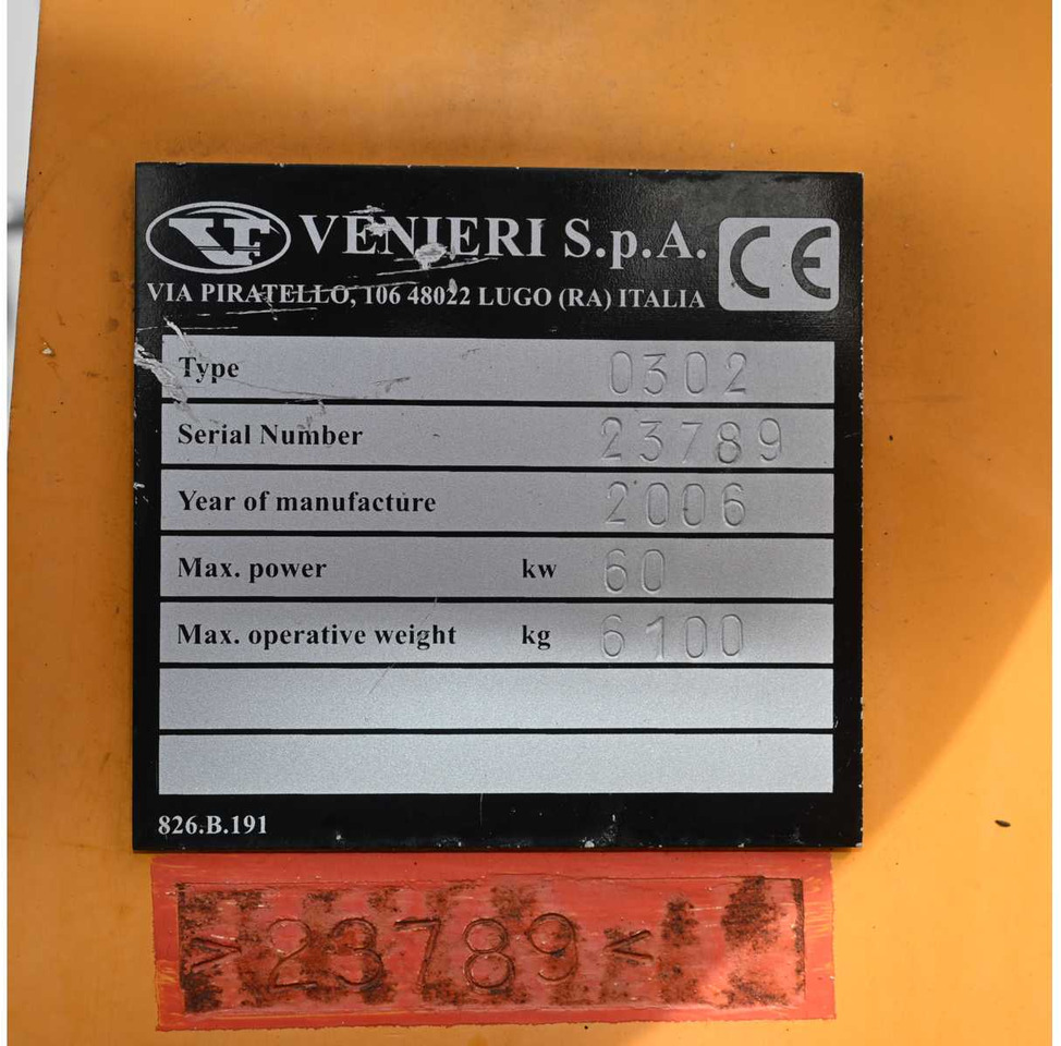 Chargeuse sur pneus VENIERI - 2006 - VF463F - SHOVEL