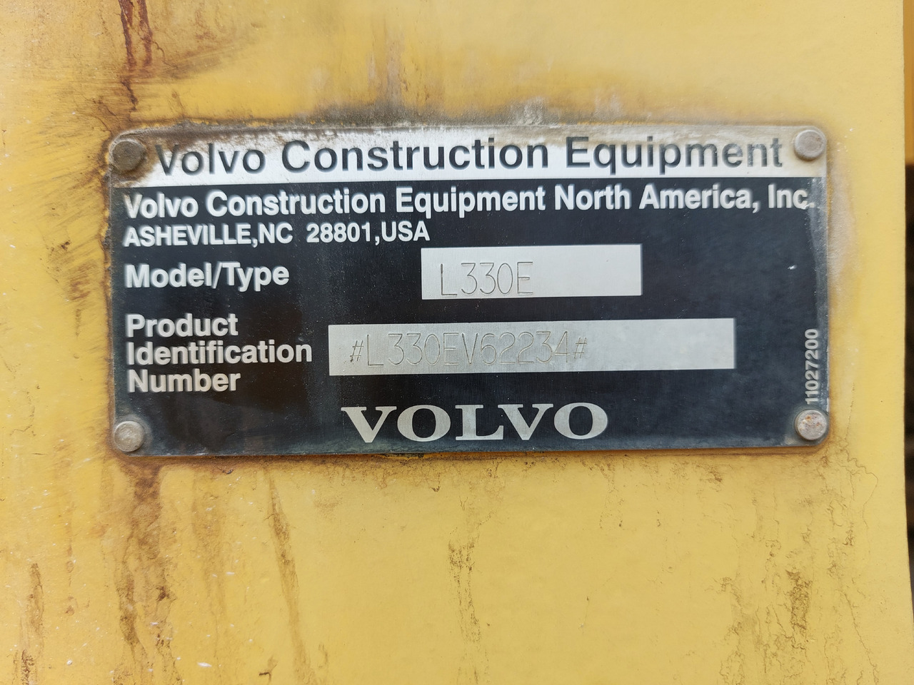 Chargeuse sur pneus VOLVO L330E HDBH