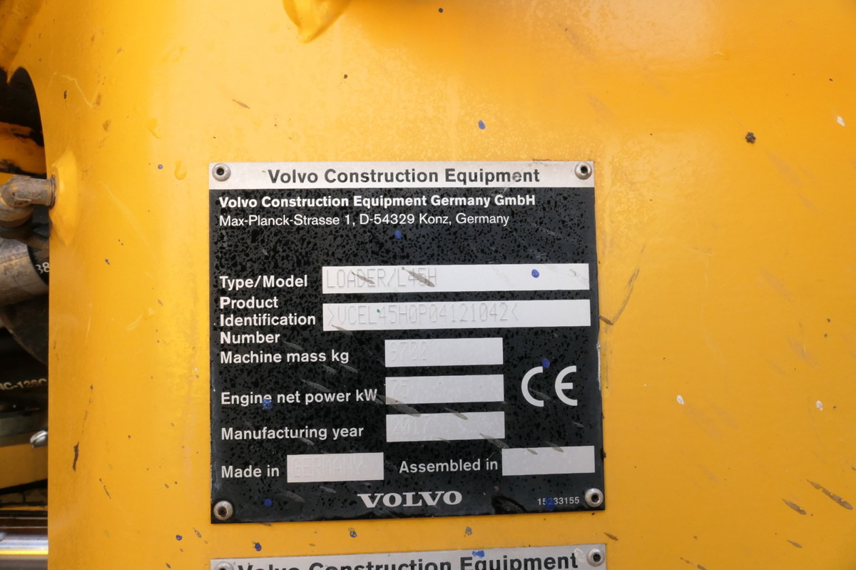 Chargeuse sur pneus VOLVO L45H