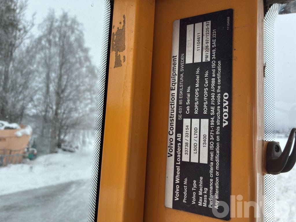 Chargeuse sur pneus VOLVO L50D