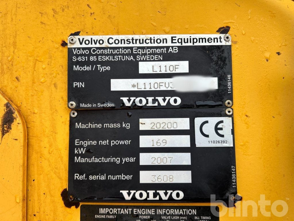 Chargeuse sur pneus Volvo L110F