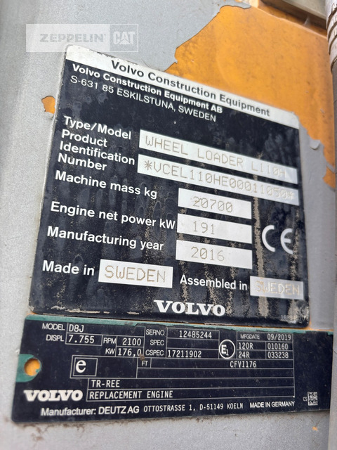 Chargeuse sur pneus Volvo L110H
