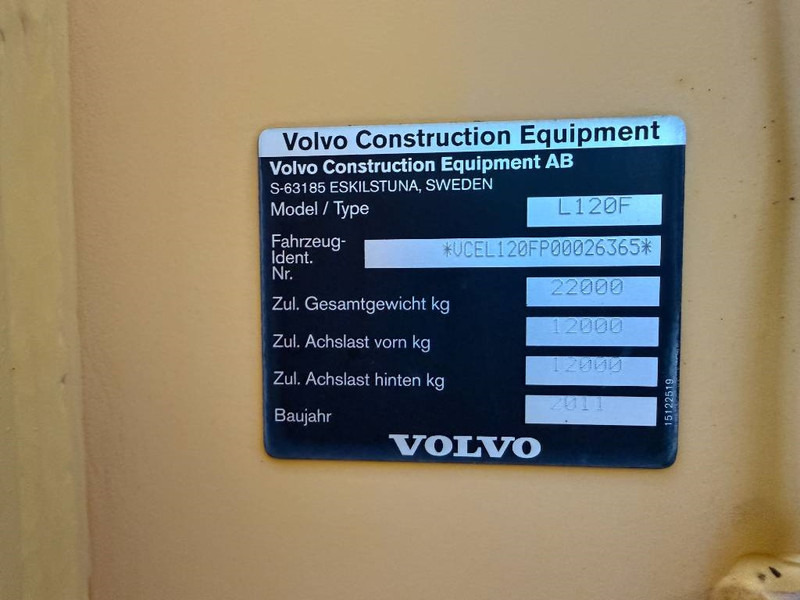 Chargeuse sur pneus Volvo L120F