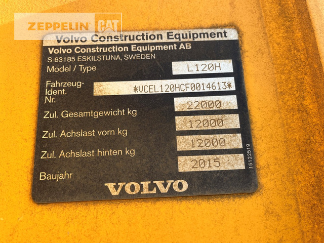 Chargeuse sur pneus Volvo L120H