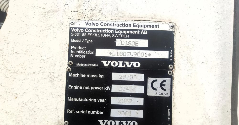 Chargeuse sur pneus Volvo L180E