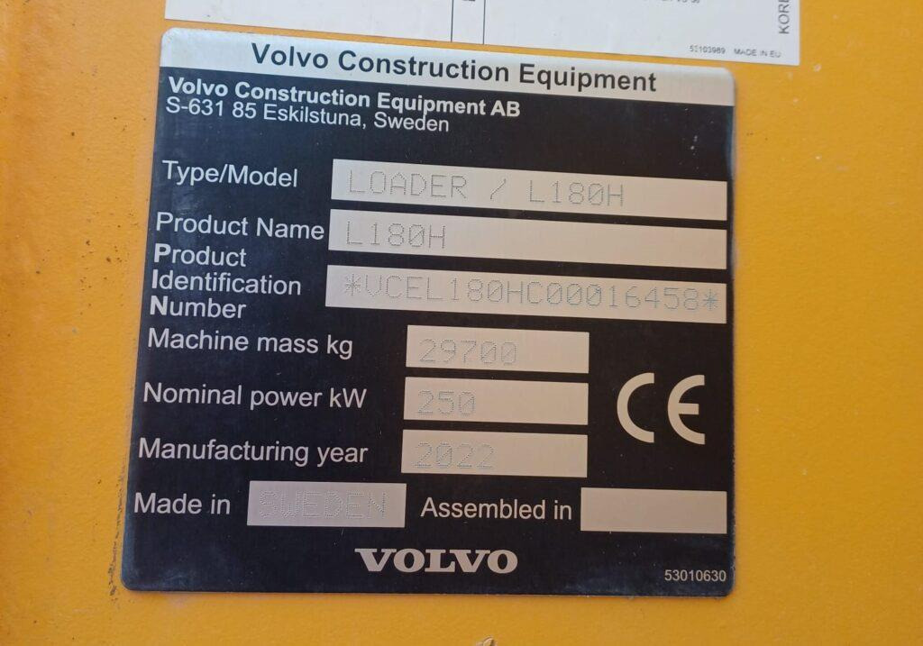 Chargeuse sur pneus Volvo L180H