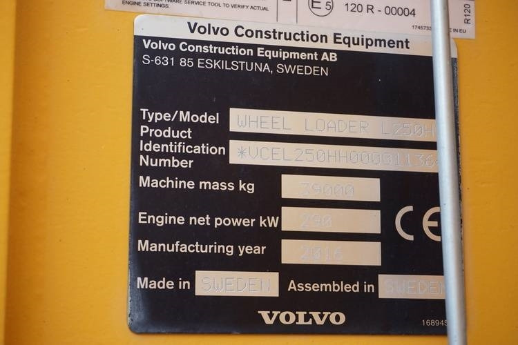 Chargeuse sur pneus Volvo L250H