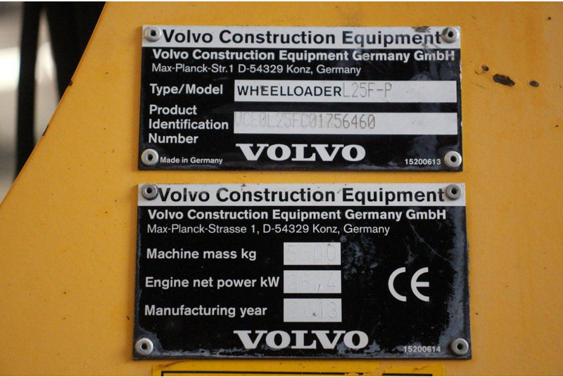 Chargeuse sur pneus Volvo L25F-P