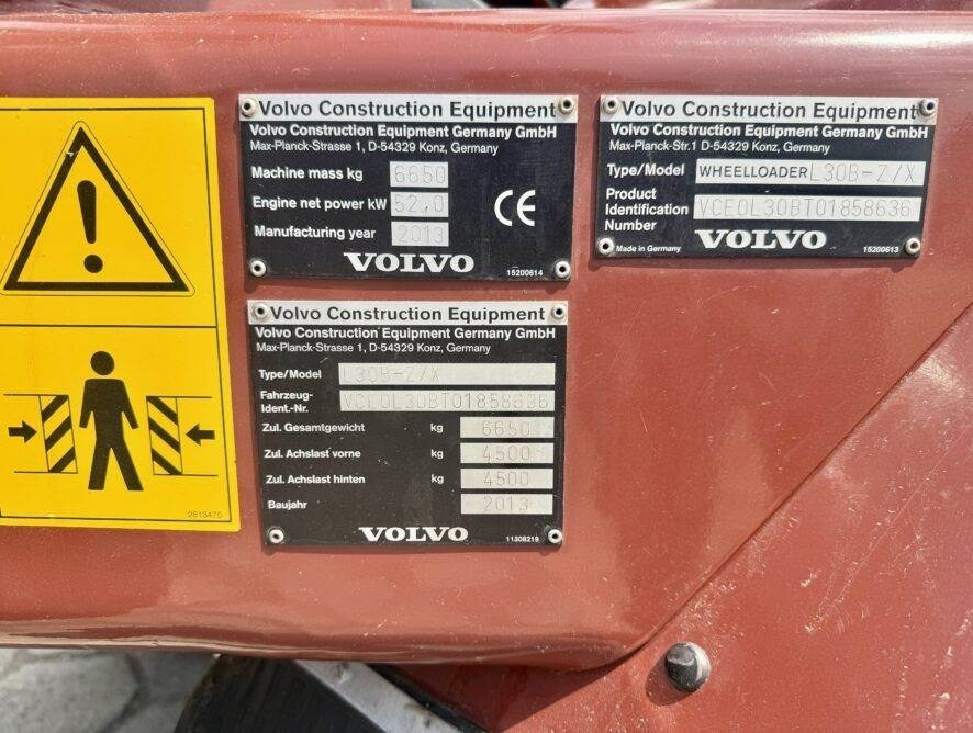 Chargeuse sur pneus Volvo L30B Pro