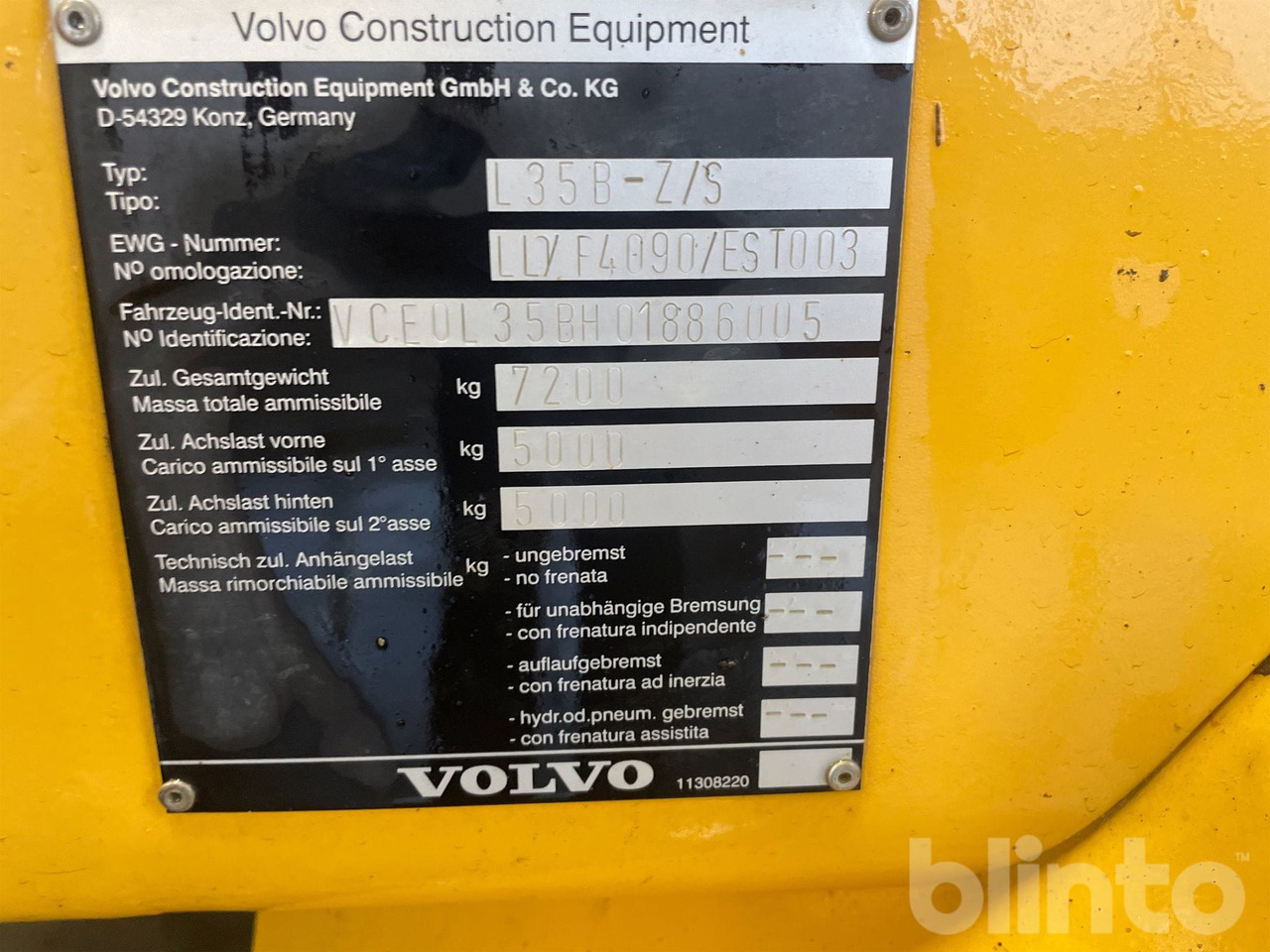 Chargeuse sur pneus Volvo L35B-Z/S PRO