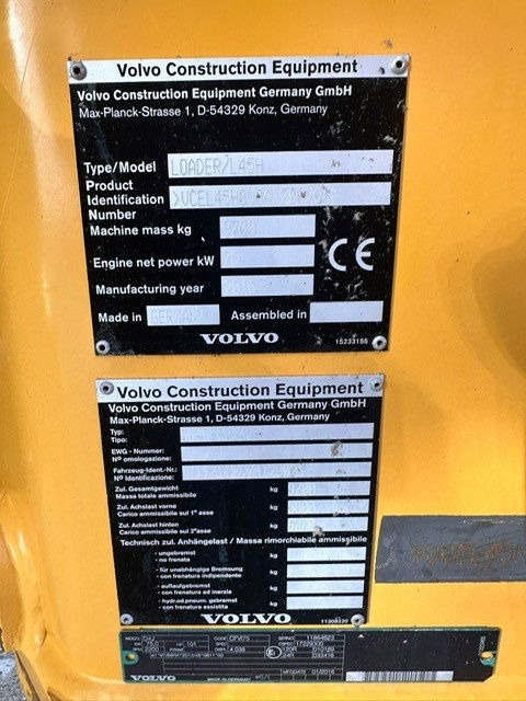 Chargeuse sur pneus Volvo L45H