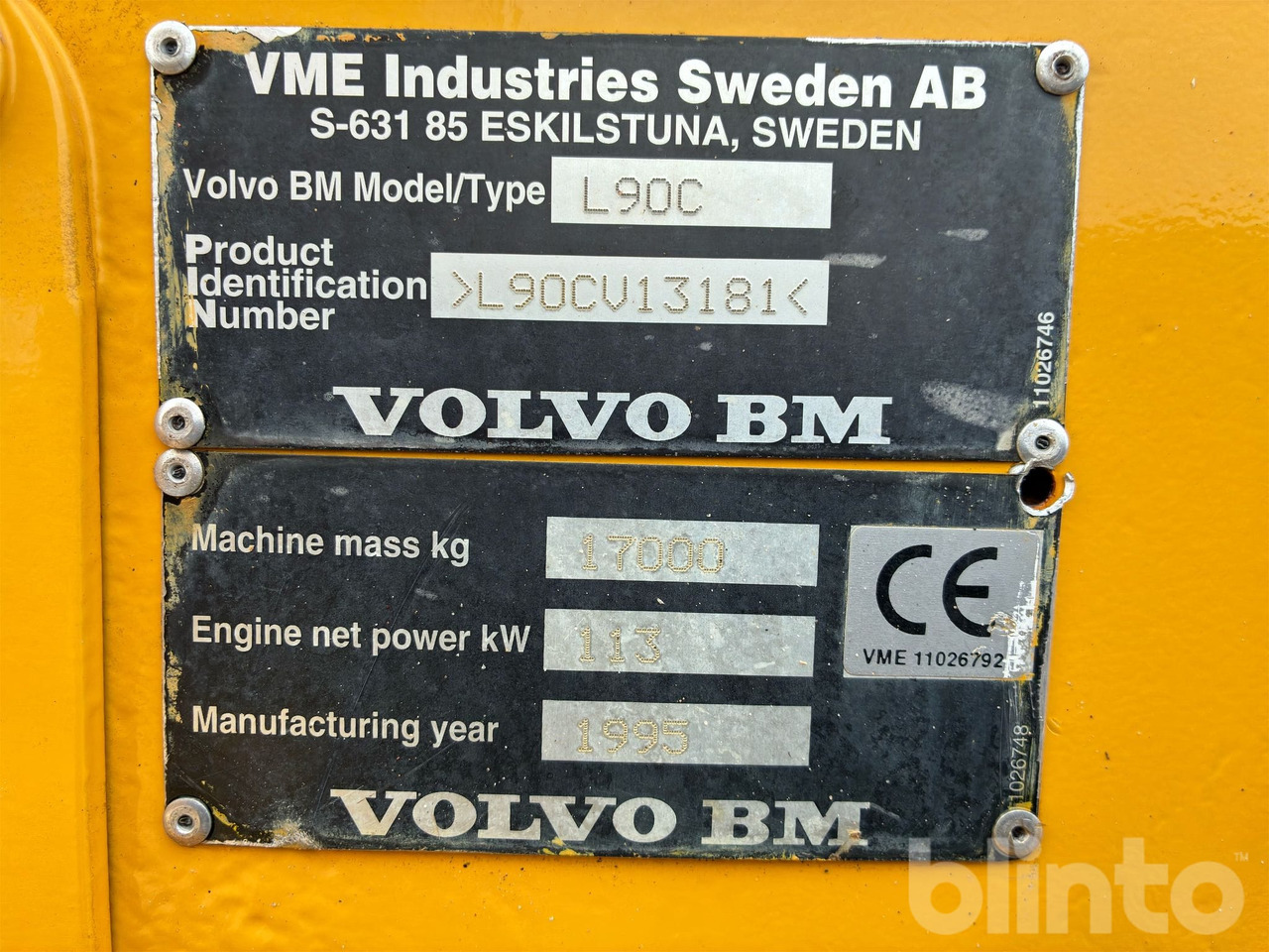 Chargeuse sur pneus Volvo L90C