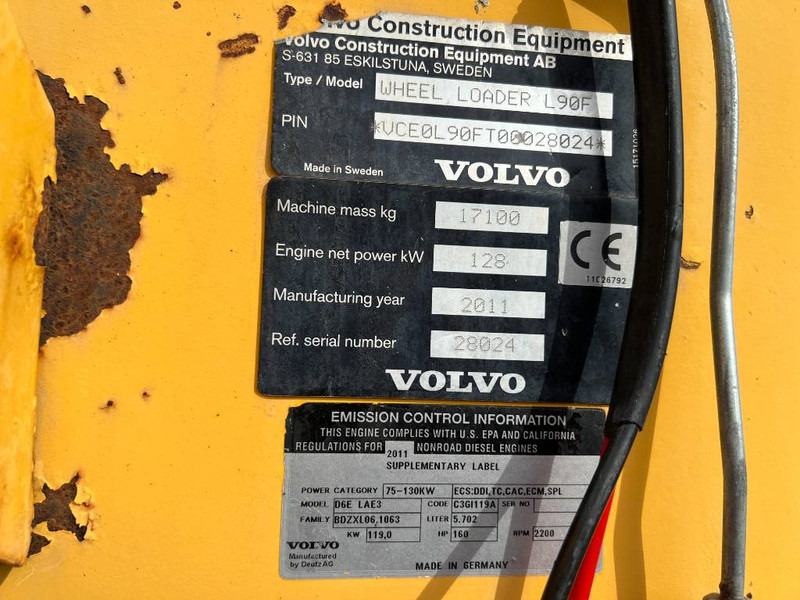 Chargeuse sur pneus Volvo L90F