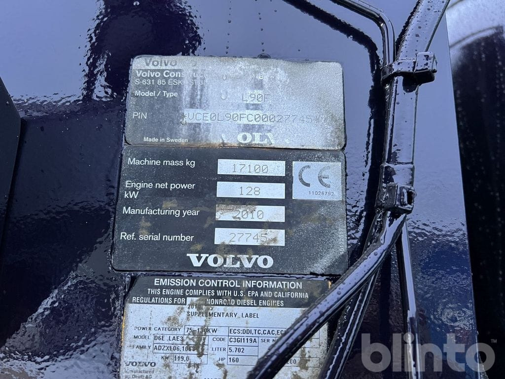 Chargeuse sur pneus Volvo L90F