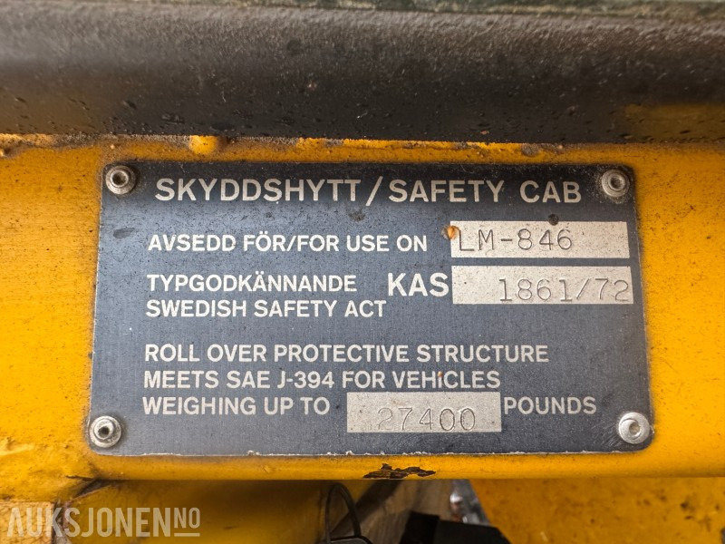 Chargeuse sur pneus Volvo LM846 hjullaster