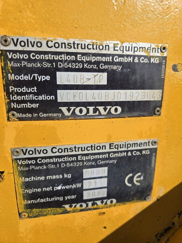 Chargeuse sur pneus Volvo L 40 B TP