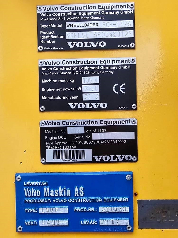 Chargeuse sur pneus Volvo L 50 F