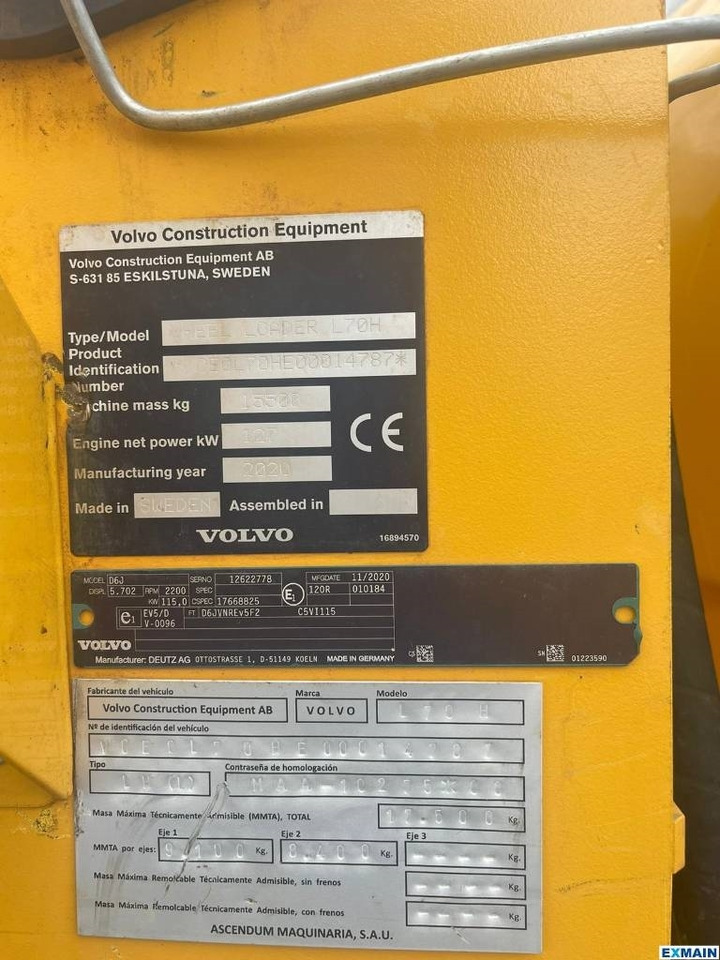 Chargeuse sur pneus Volvo L 70 H