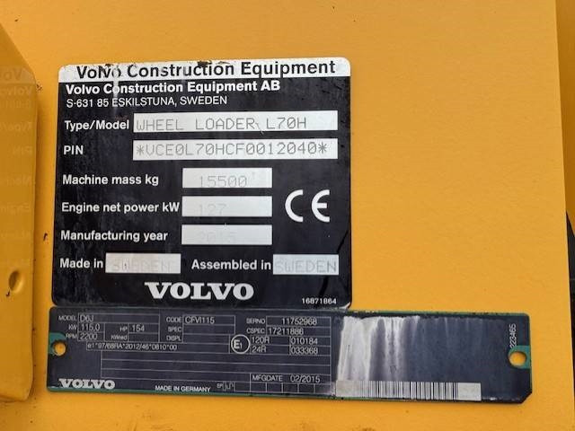 Chargeuse sur pneus Volvo L 70 H