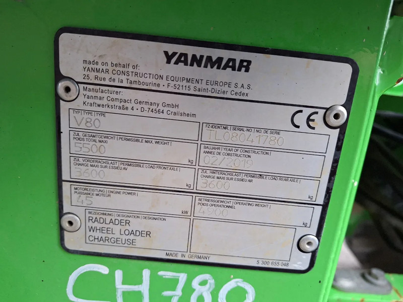 Chargeuse sur pneus Yanmar V80