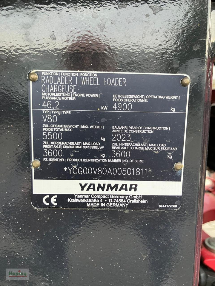 Chargeuse sur pneus Yanmar V80/5-ATO