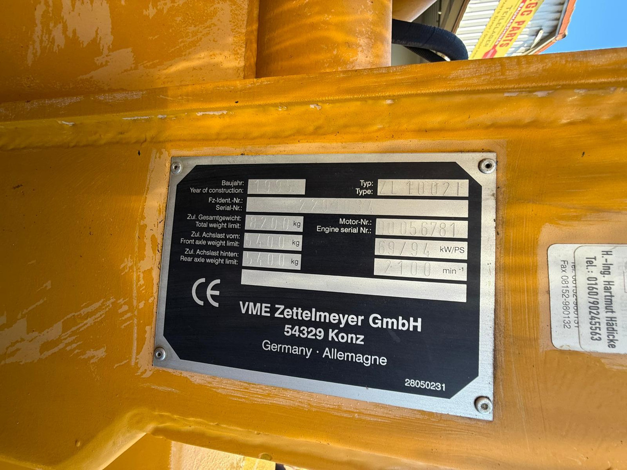 Chargeuse sur pneus Zettelmeyer ZL 1002