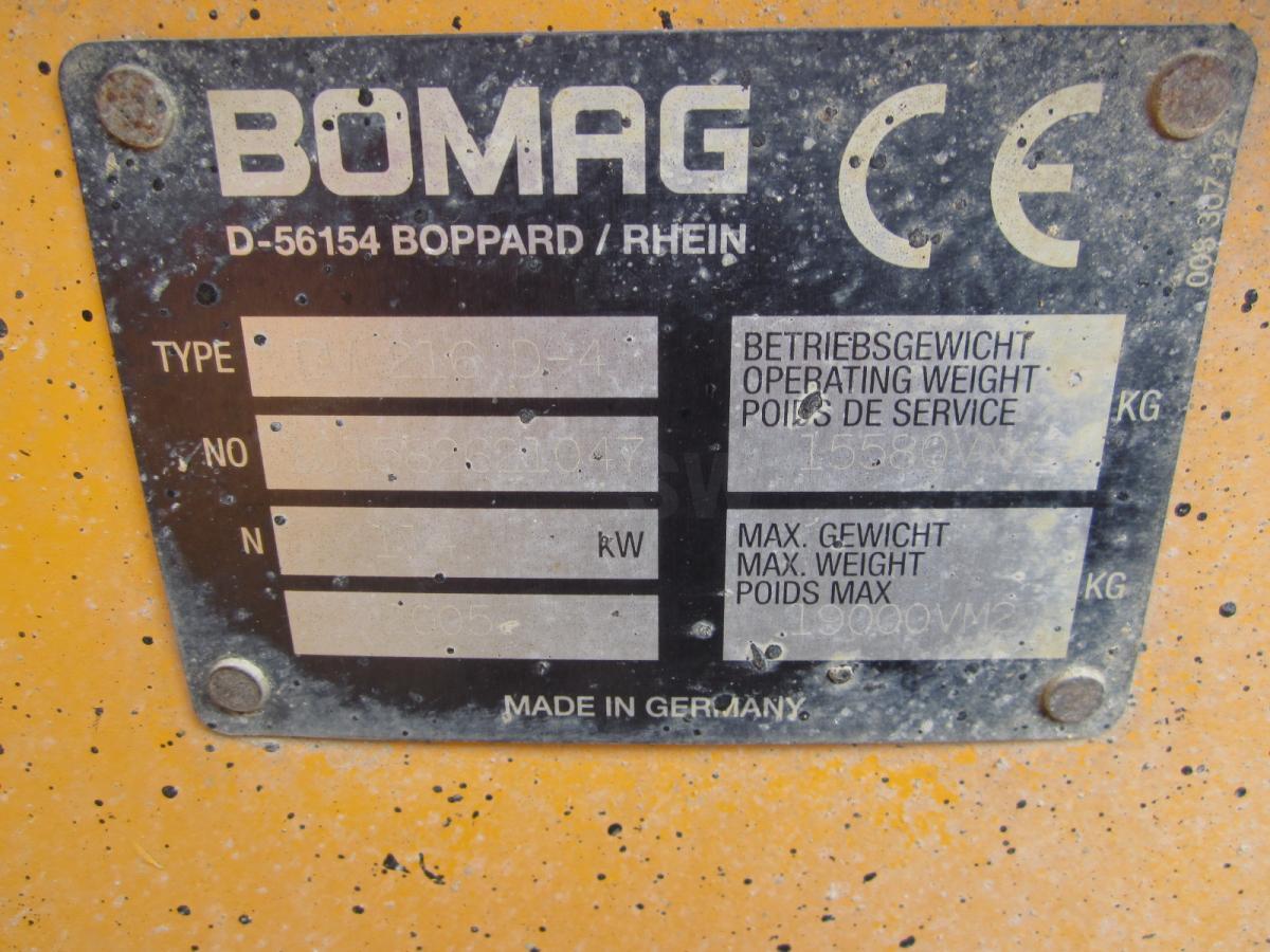 Compacteur à pneus Bomag BW216 D-4