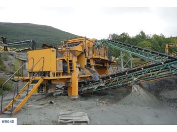 Concasseur Complete Svedala-Lokomo crushing plant with many conveyor belts: photos 1