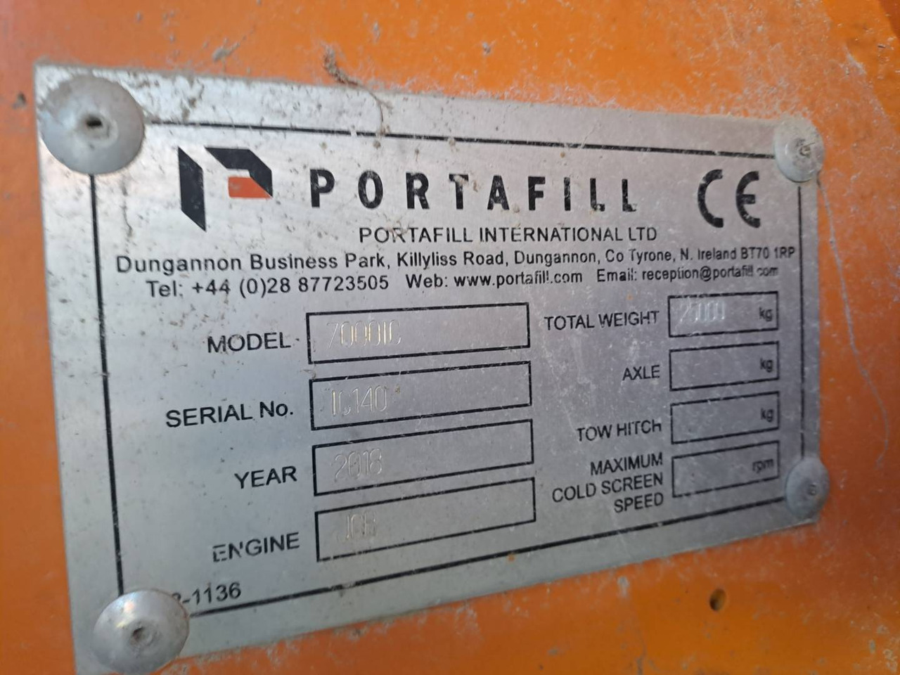 Concasseur PORTAFILL 7000 IC