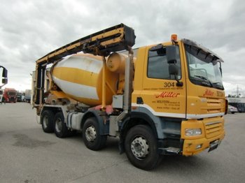 Camion malaxeur DAF FAD  CF 85 8x4, Betonmischer mit Förderband: photos 1