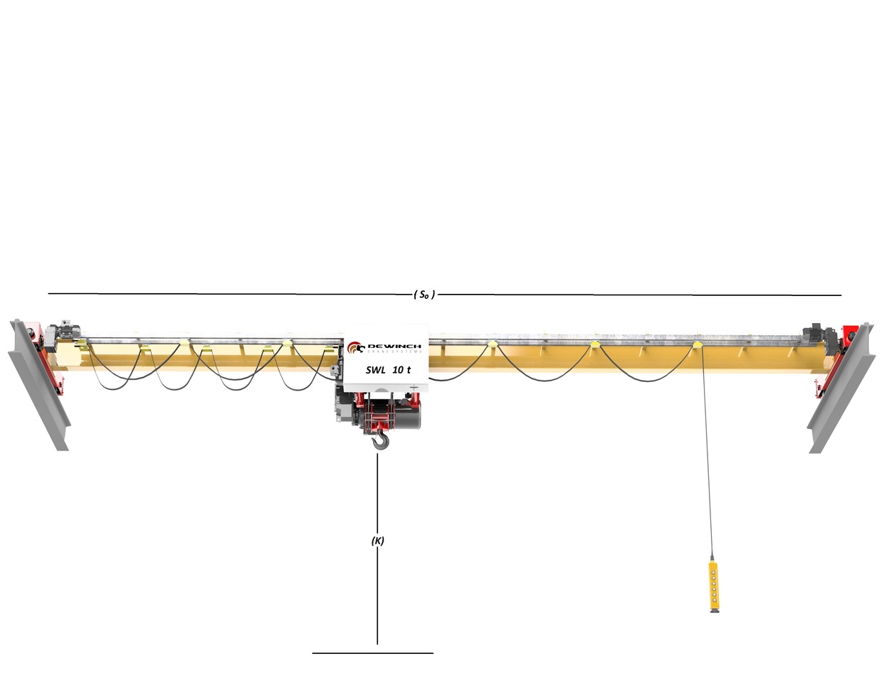 Portique de manutention neuf DEWINCH 10 ton -5 Ton Gantry Crane  -Monorail Crane -Single Girder Crane: photos 14