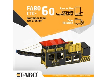 Concasseur mobile neuf FABO CTC-60 CONTAINER TYPE JAW CRUSHER: photos 1