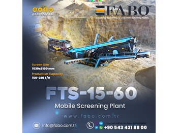 Crible neuf FABO FTS 15-60 TRACKED SCREENER: photos 1
