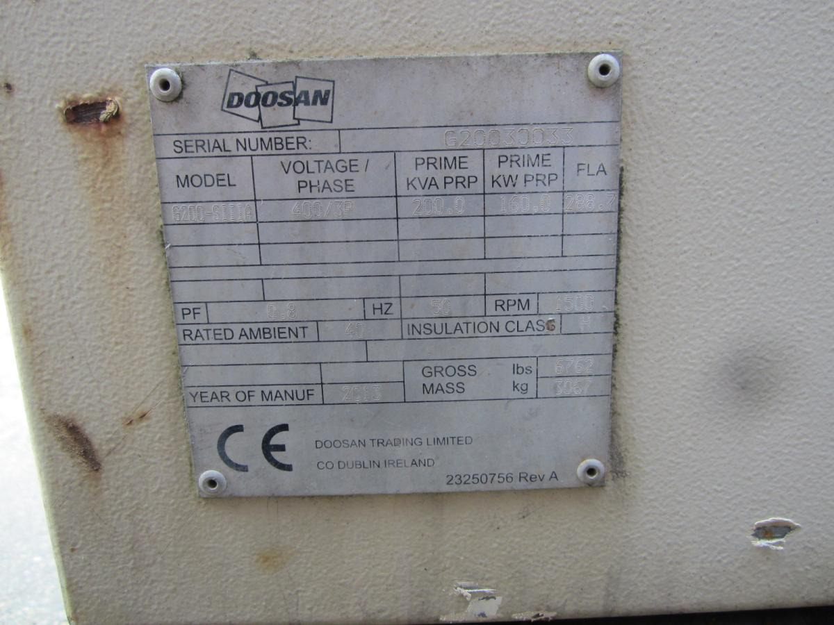 Groupe électrogène Doosan G200