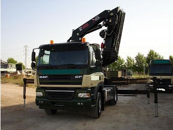 Daf cf 85 - 410 - 4x2 + Kran Hiab 477 xs - Grue mobile