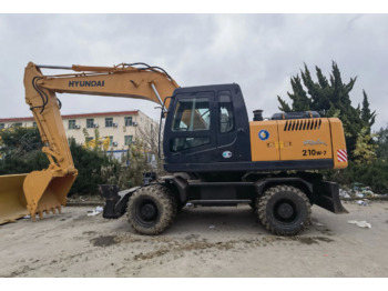 Pelle sur pneus Hyundai used wheel excavator 210w-7 150W-7 210W-9T wheel excavator cheap price for sale: photos 3