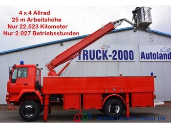 Camion avec nacelle MAN 18.280 4x4 25m Höhe Montage-Dach-Solar Reinigung: photos 1