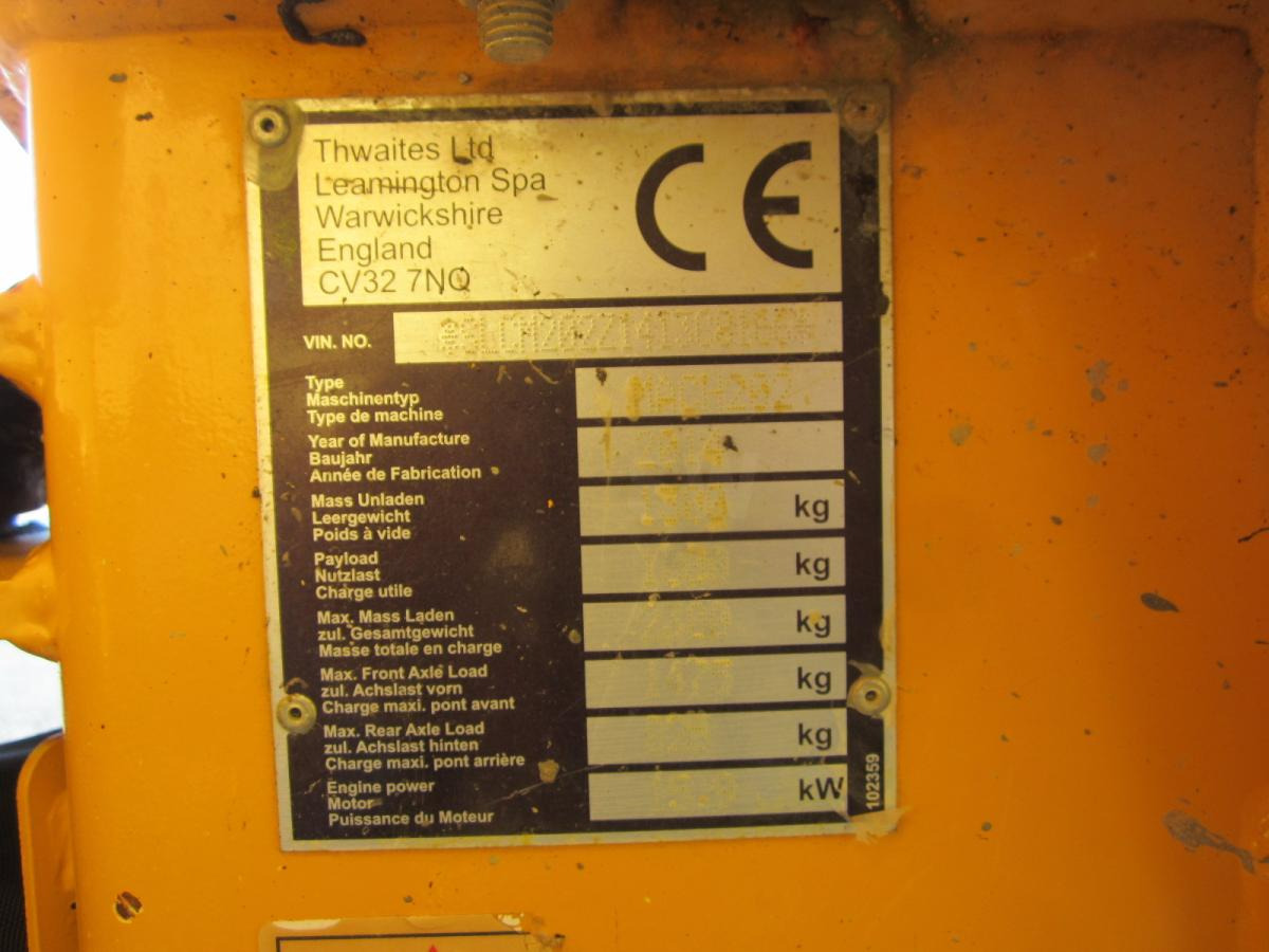 Mini tombereau Thwaites MACH 202