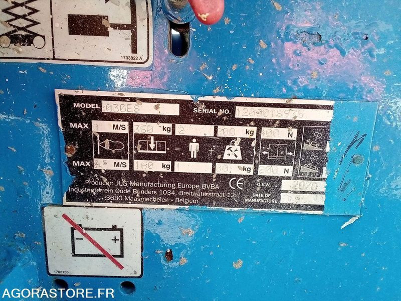 Nacelle Nacelle electrique à ciseaux JLG 2030ES