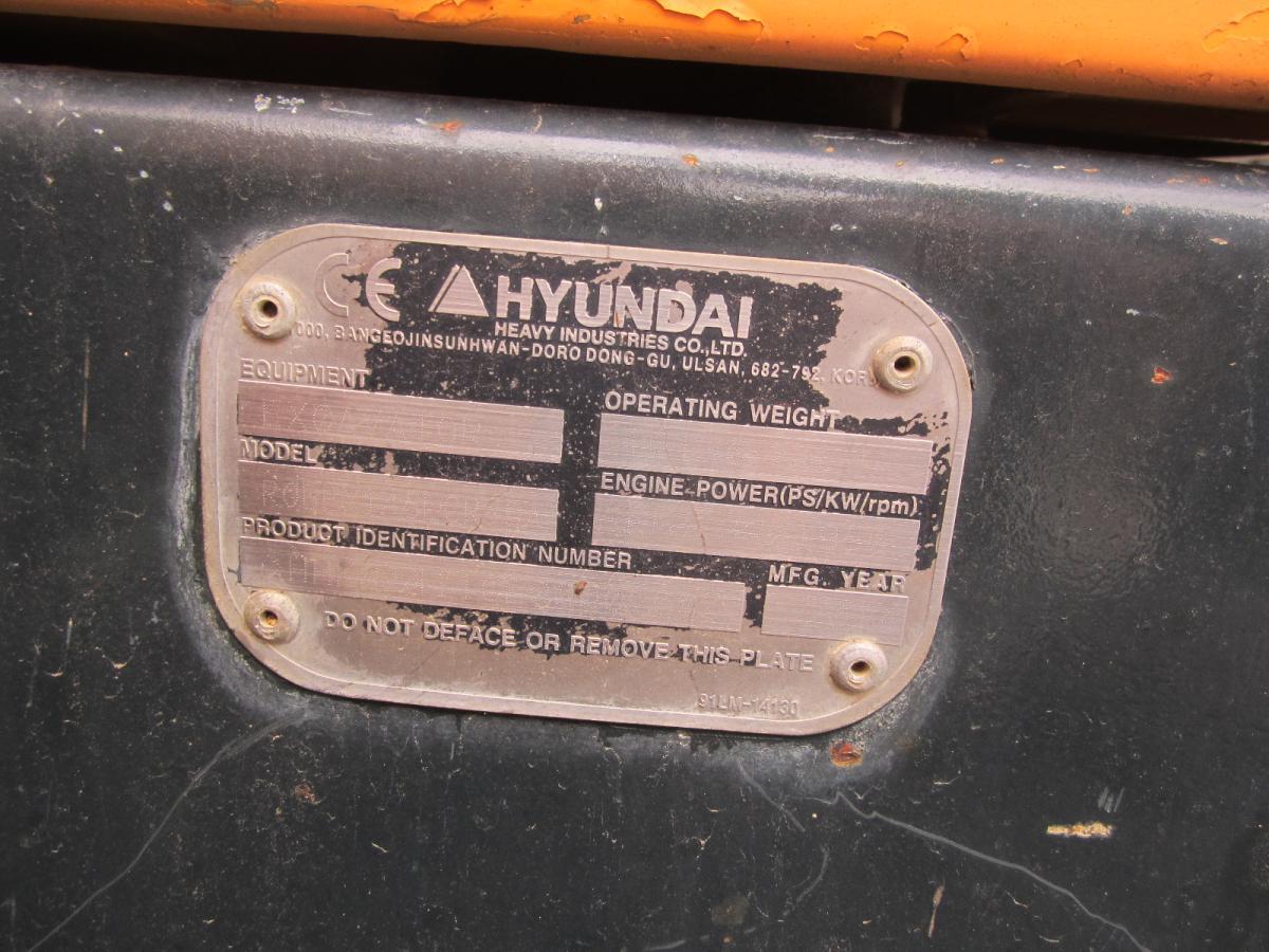 Pelle sur chenille HYUNDAI 145 LCR 9A