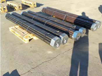 Foreuse Sandvik WL56 3m Drill Rods with Screw Connector (3 of): photos 1